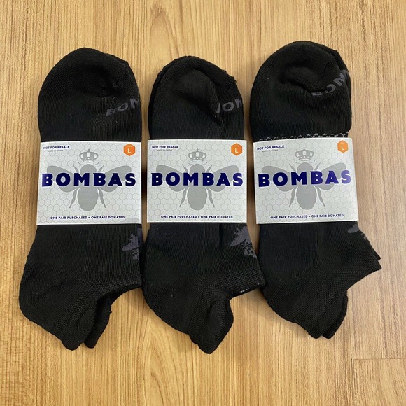 Bombas Underwear & Socks 3 Pairs Mens Bombas Black Marl Bee Better